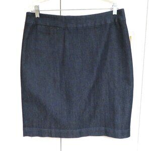 Coldwater Creek Stretch Denim Pencil Skirt P14